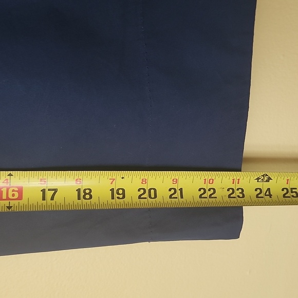 J. Crew navy blue knee midi length side zip skirt durable 100% cotton size 8 - Picture 4 of 6